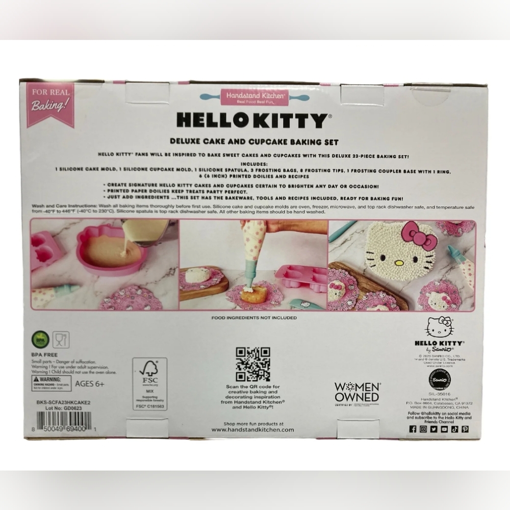 Hello Kitty Deluxe Complete Cake & Cupcake Baking Set - Picture 2 of 8